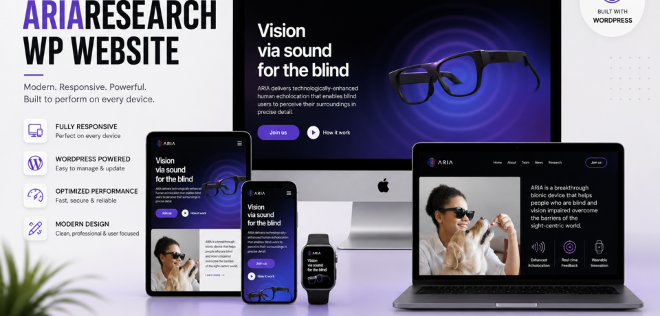 ARIA Research – Innovative MedTech & Accessibility Website Development (2)
