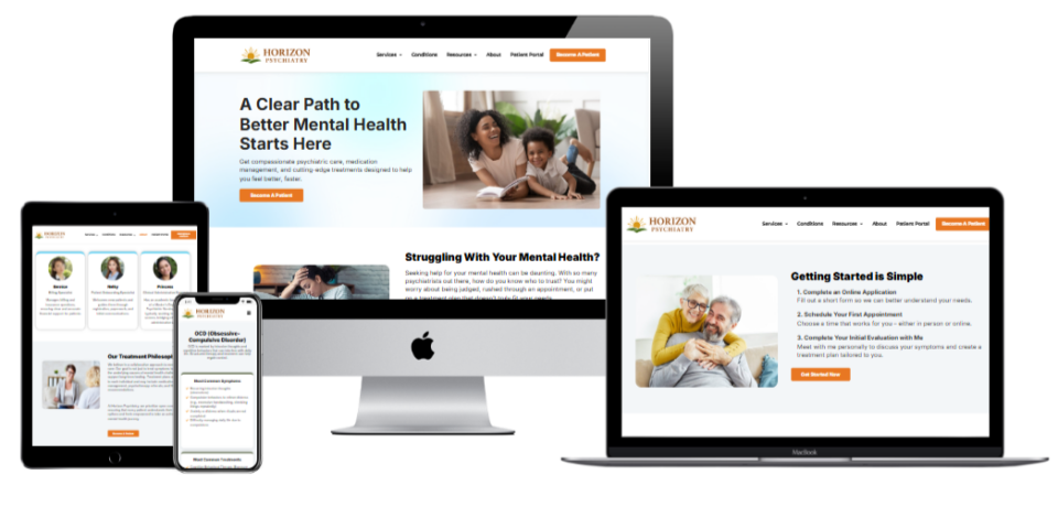 Horizon Psychiatry – Mental Health & Psychiatric Care Website Development