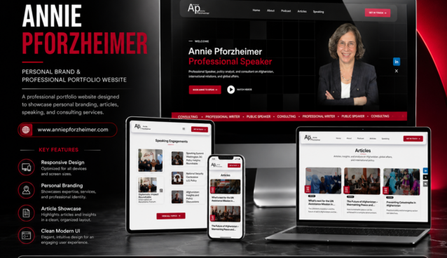 Personal Brand Website Speaker Portfolio Website