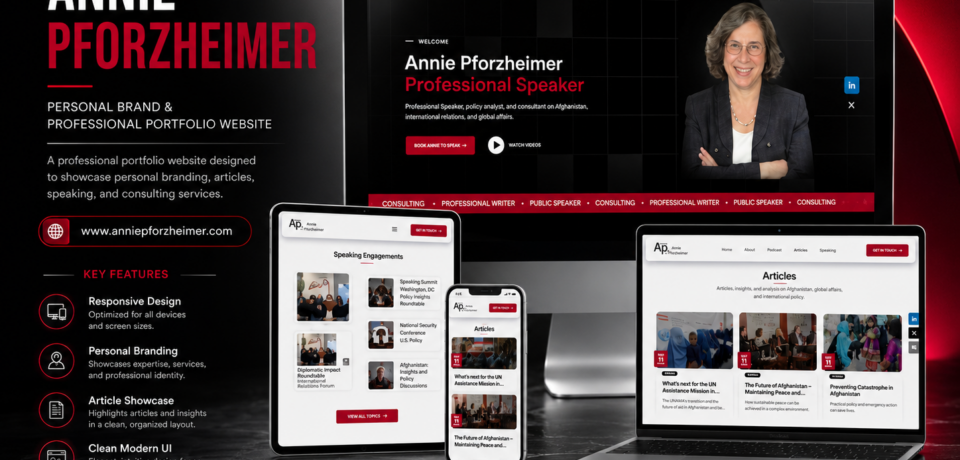 Personal Brand Website Speaker Portfolio Website