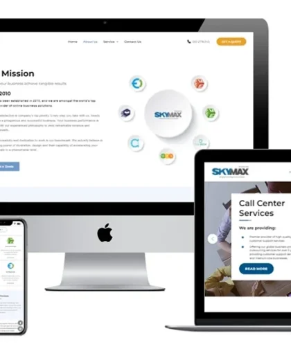 SKYMAX - Website Mockup