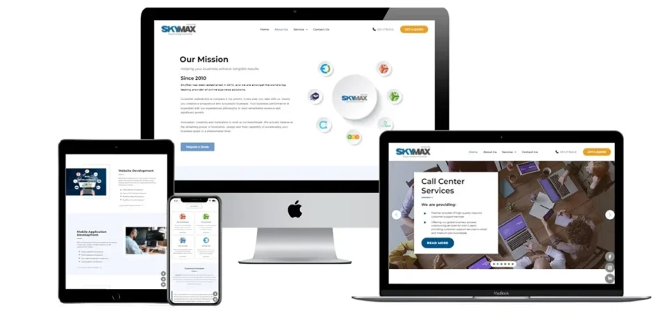 SKYMAX - Website Mockup