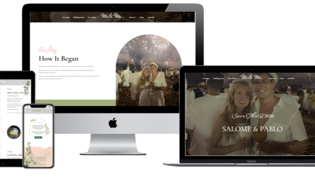 Salome & Pablo Wedding Website – Luxury Destination Wedding Experience